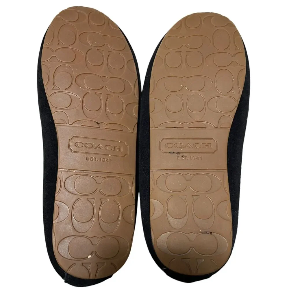 Coach 7 Suede Fur lined Antonia‎ Pull On Moccasin